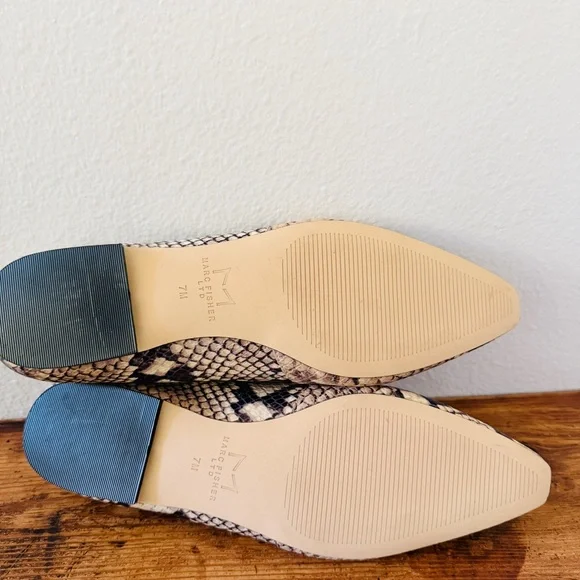 Marc Fisher LTD Enaba Square Toe Loafer in Snakeskin Print - Picture 6 of 8